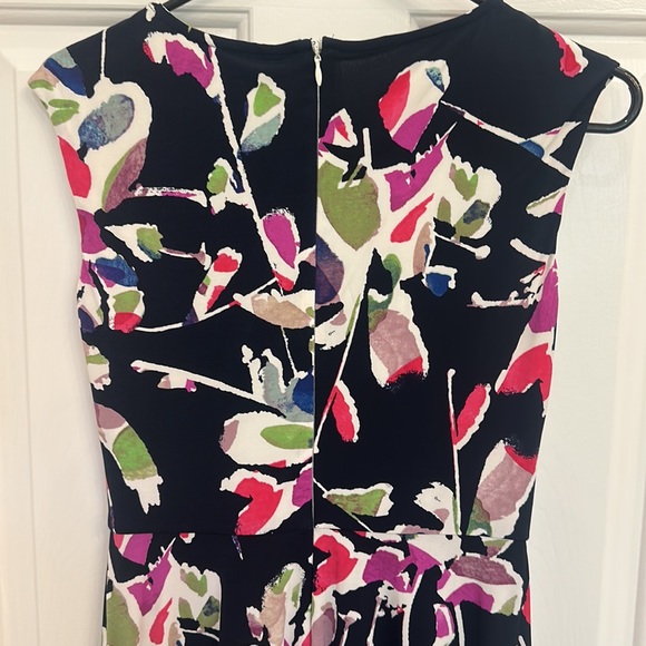 Wisp Black and Multi Colored Floral Jersey Dress - Picture 5 of 5